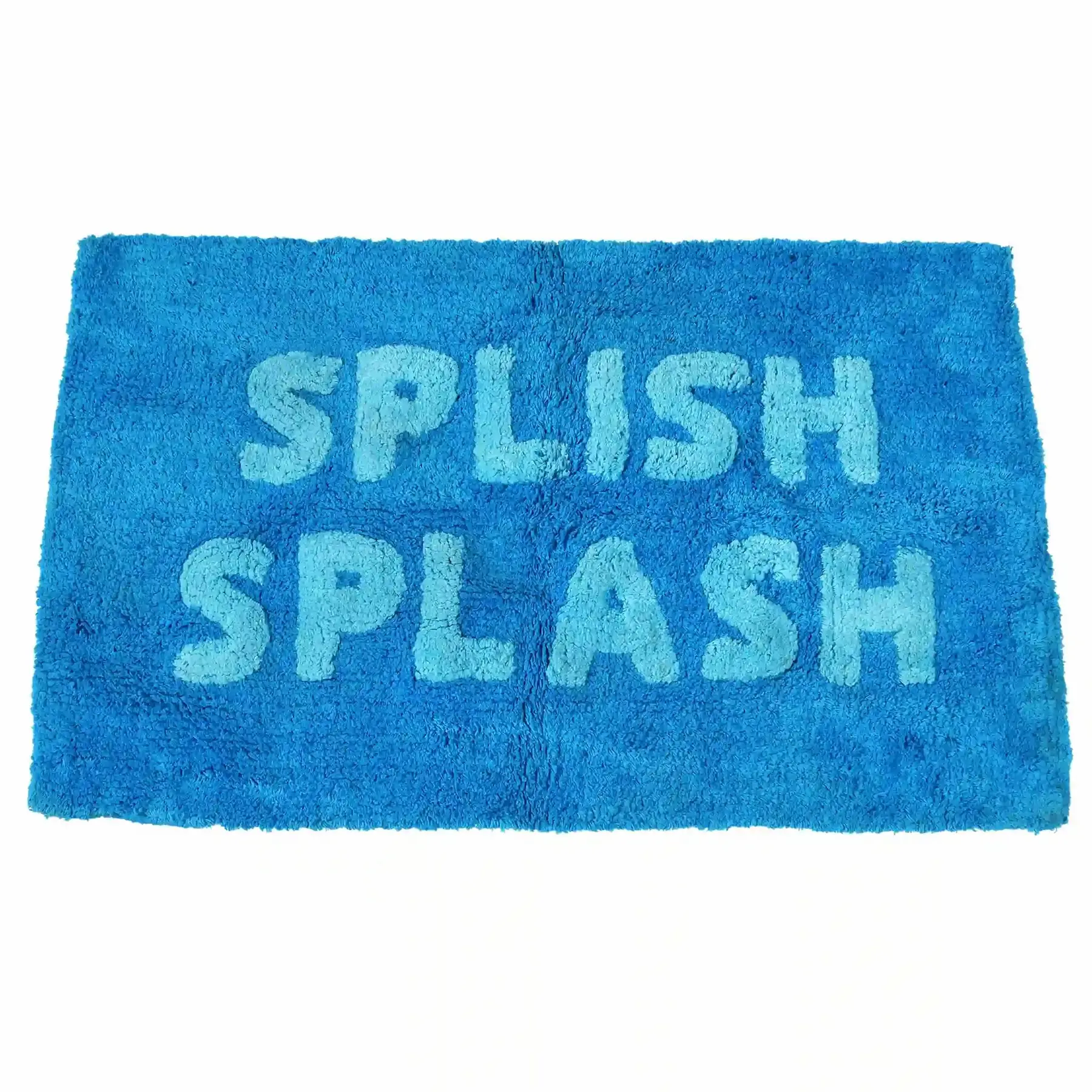 Rex London Alfombrilla de baño de algodón Splish Splash BLUE