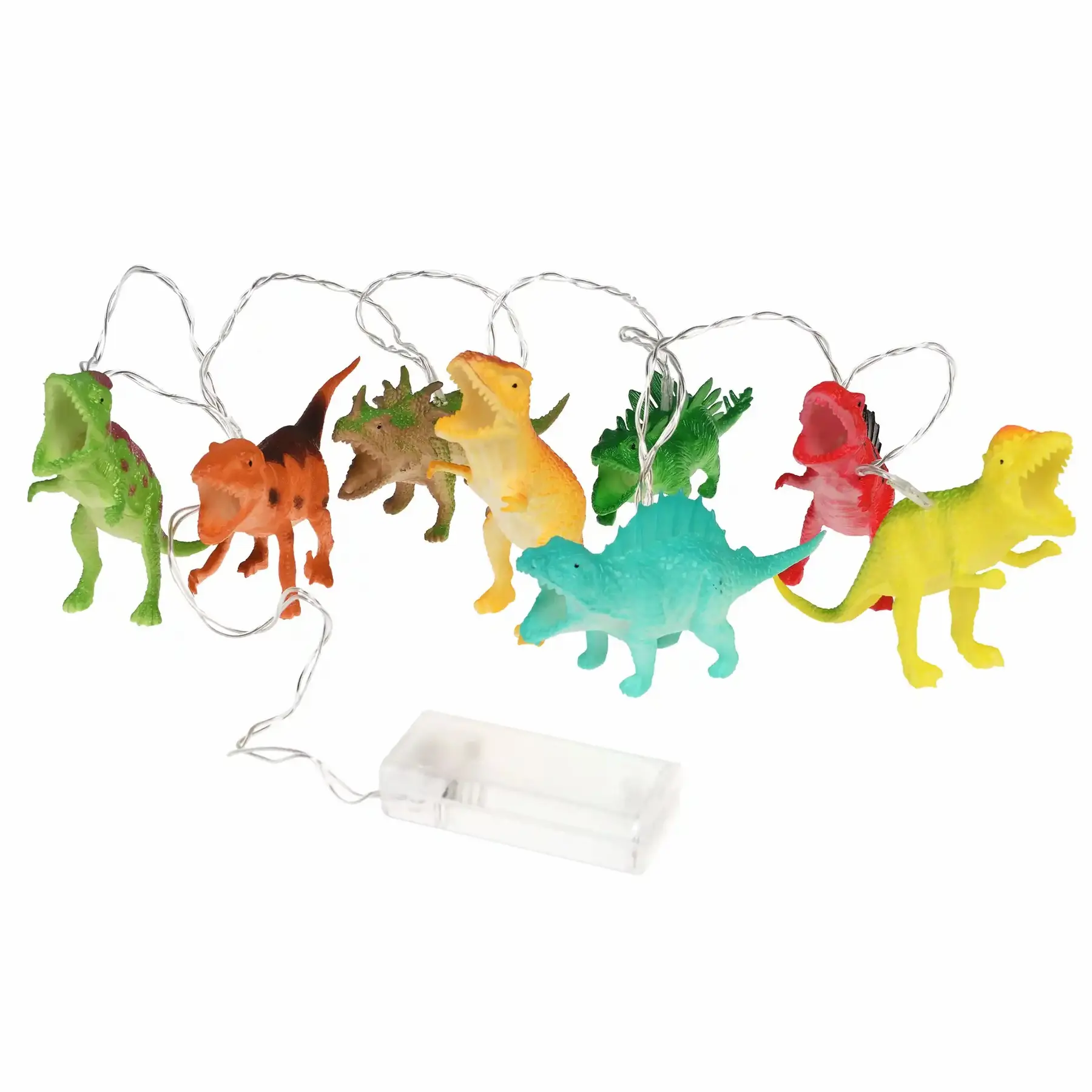 Rex London Guirnalda luminosa infantil de dinosaurios Prehistoric Land (x8) WHITE