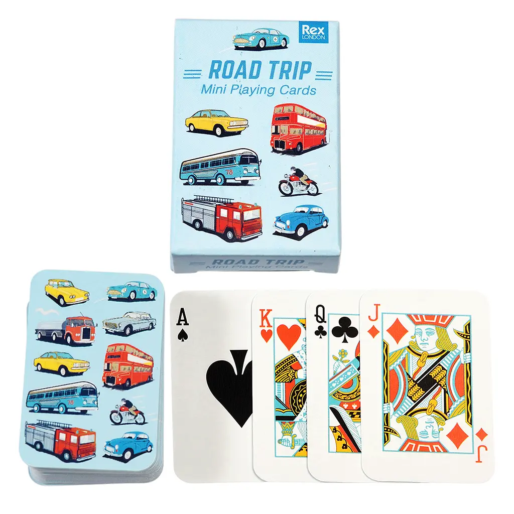 Rex London Juegos de cartas para niños Road Trip BLUE