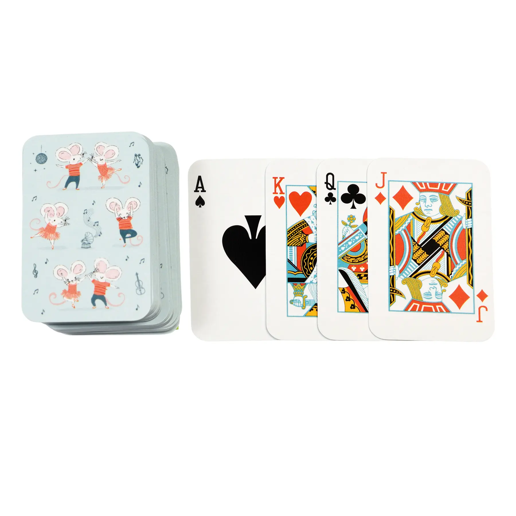 Rex London Juegos de cartas para niños Mimi Et Milo WHITE