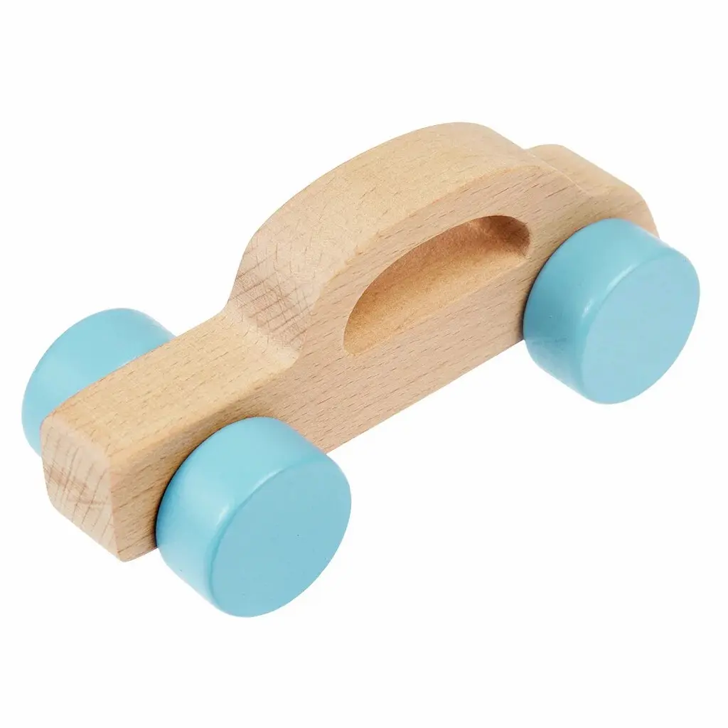 Rex London Voiture à pousser en bois bébé Voiture BEIGE
