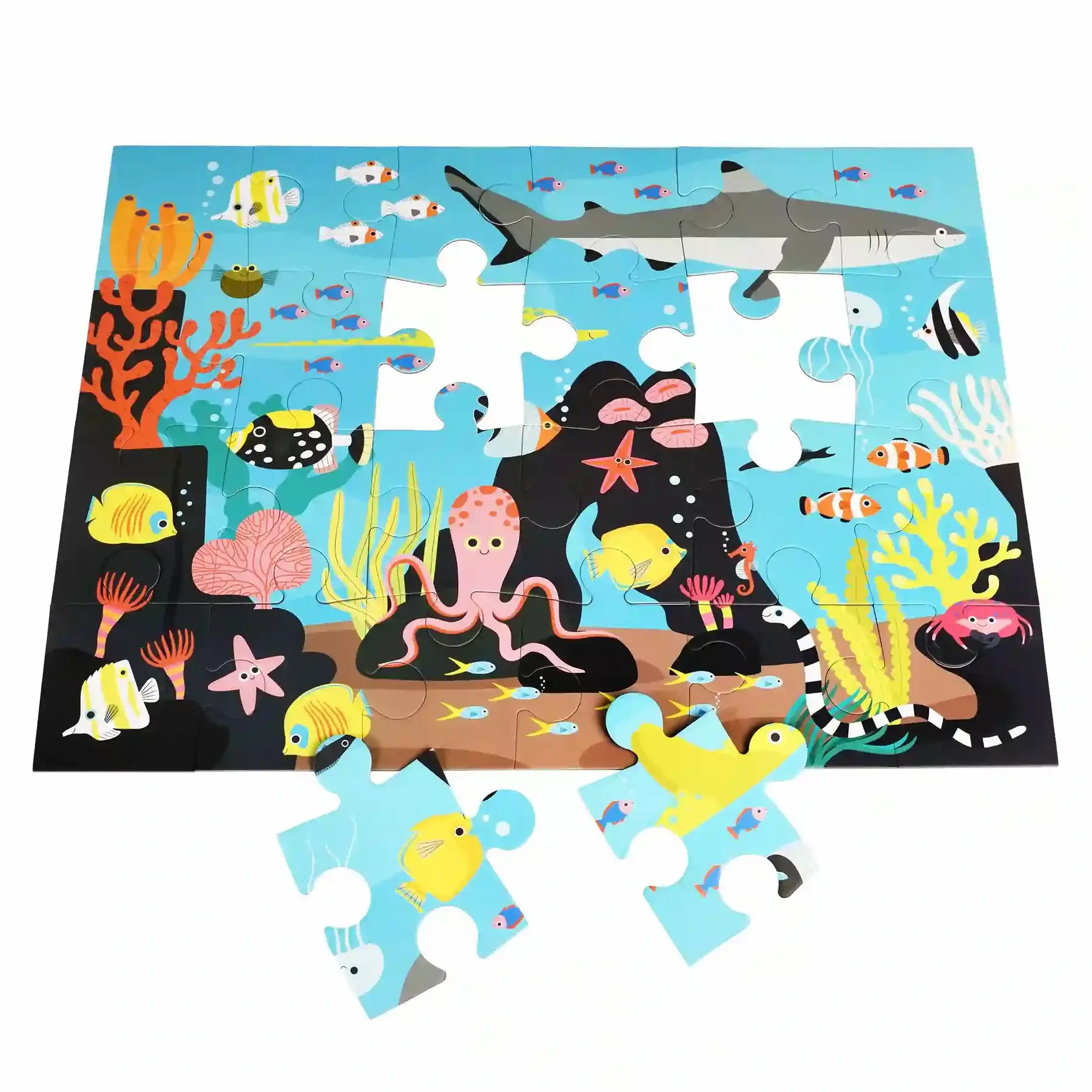 Rex London Puzzle infantil de suelo de arrecife de coral BLUE
