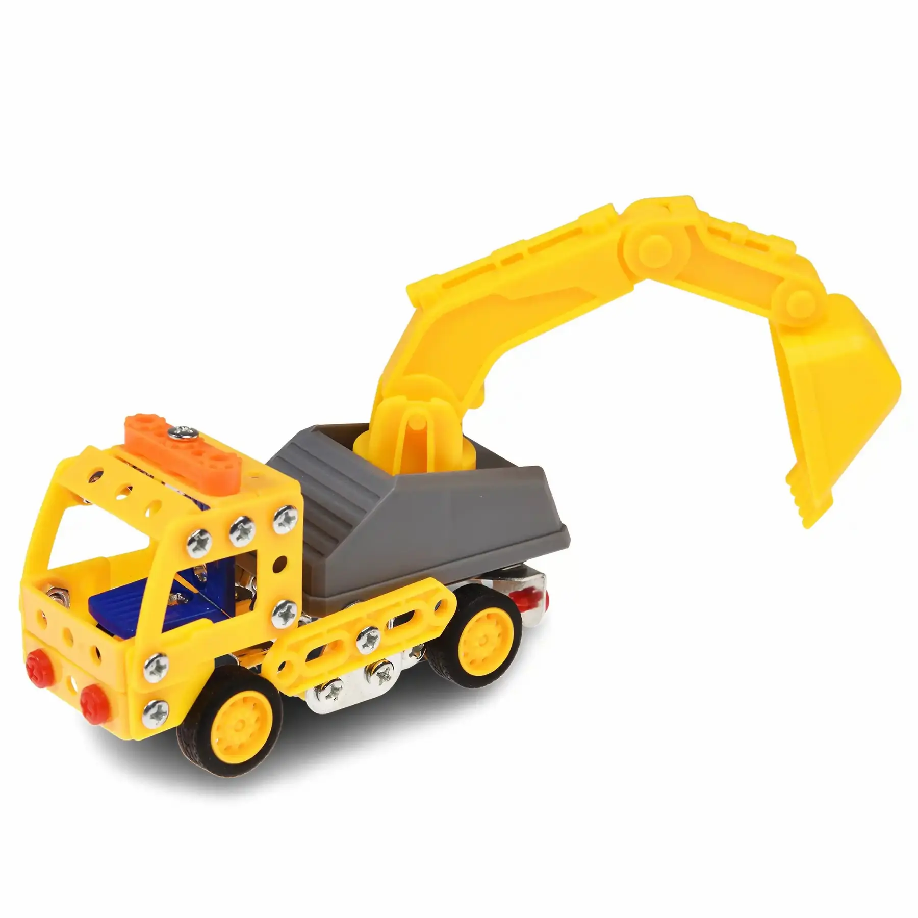 Rex London Juego de construcción de camiones excavadora para niños YELLOW