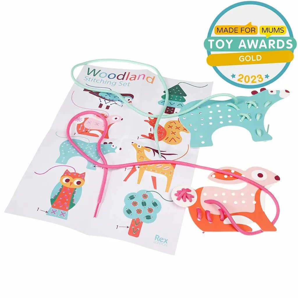 Rex London Juego de costura Imagination Games Woodland Animals BLUE