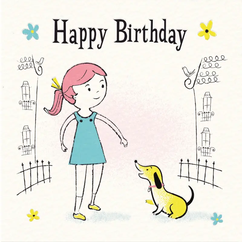 Rex London Tarjeta de cumpleaños Little Paris WHITE