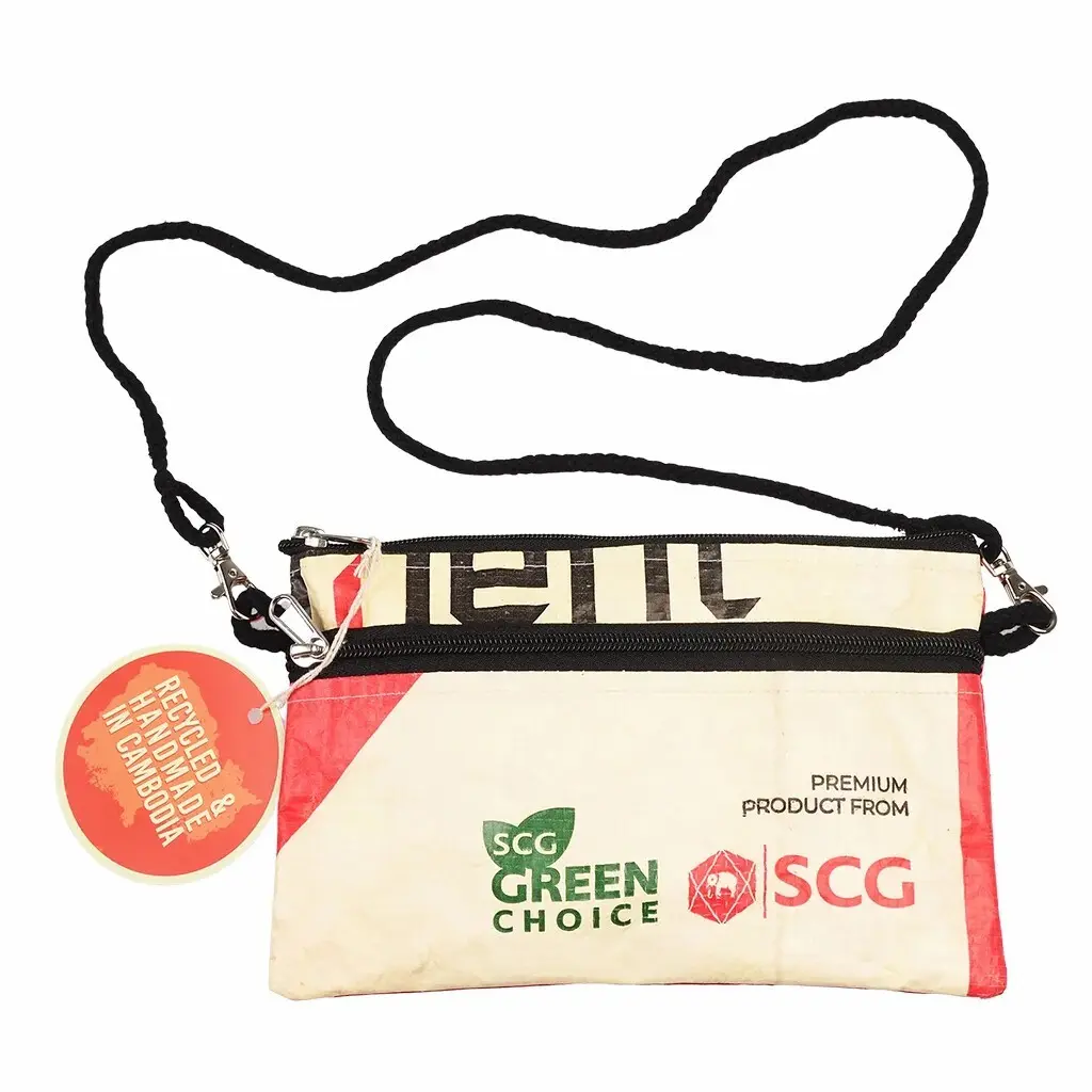 Rex London Bolsa de viaje de cemento reciclado RED