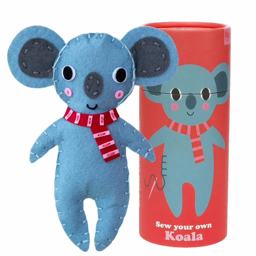 Rex London Juego de construcción de fieltro – koala niño BLUE