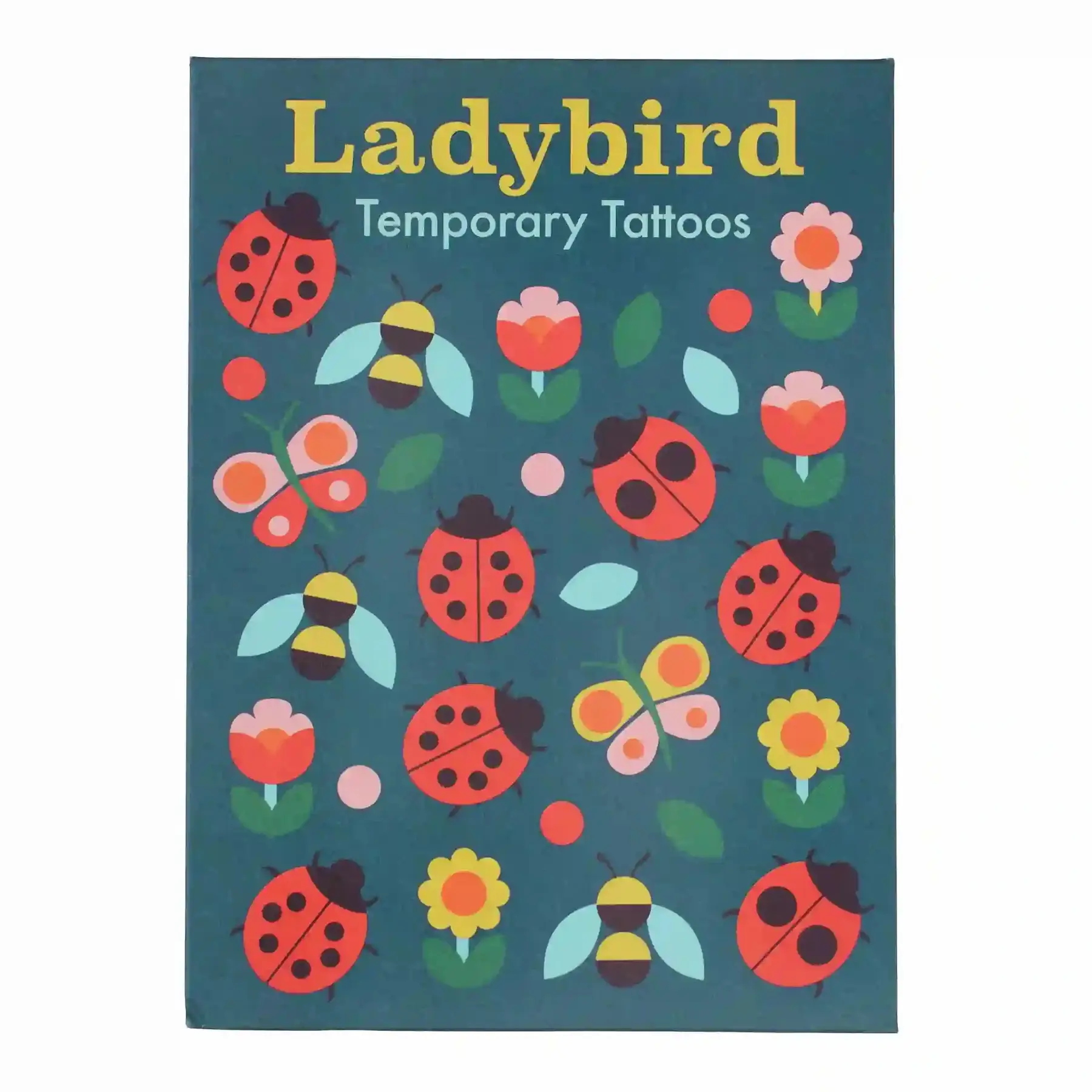 Rex London Tatuaje infantil temporaires Coccinelle (x2) RED