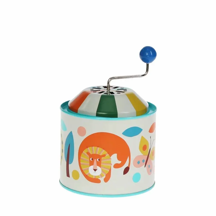 Rex London Caja de música de peltre Wild Wonders WHITE