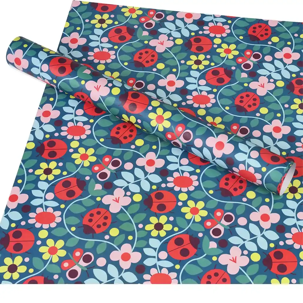 Rex London Hojas de papel de regalo de mariquita MULTICOLOR