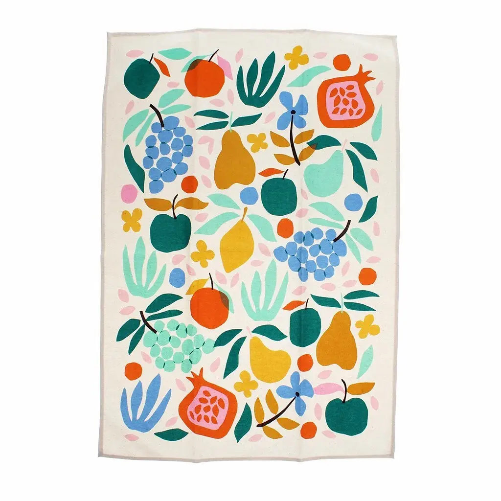 Rex London Paño de cocina de algodón Fruits de Provence BEIGE