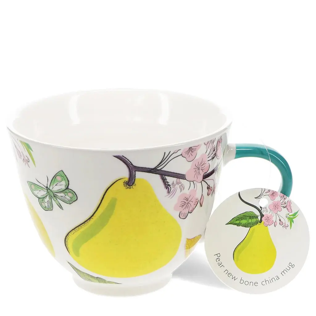 Rex London Taza de porcelana pera WHITE
