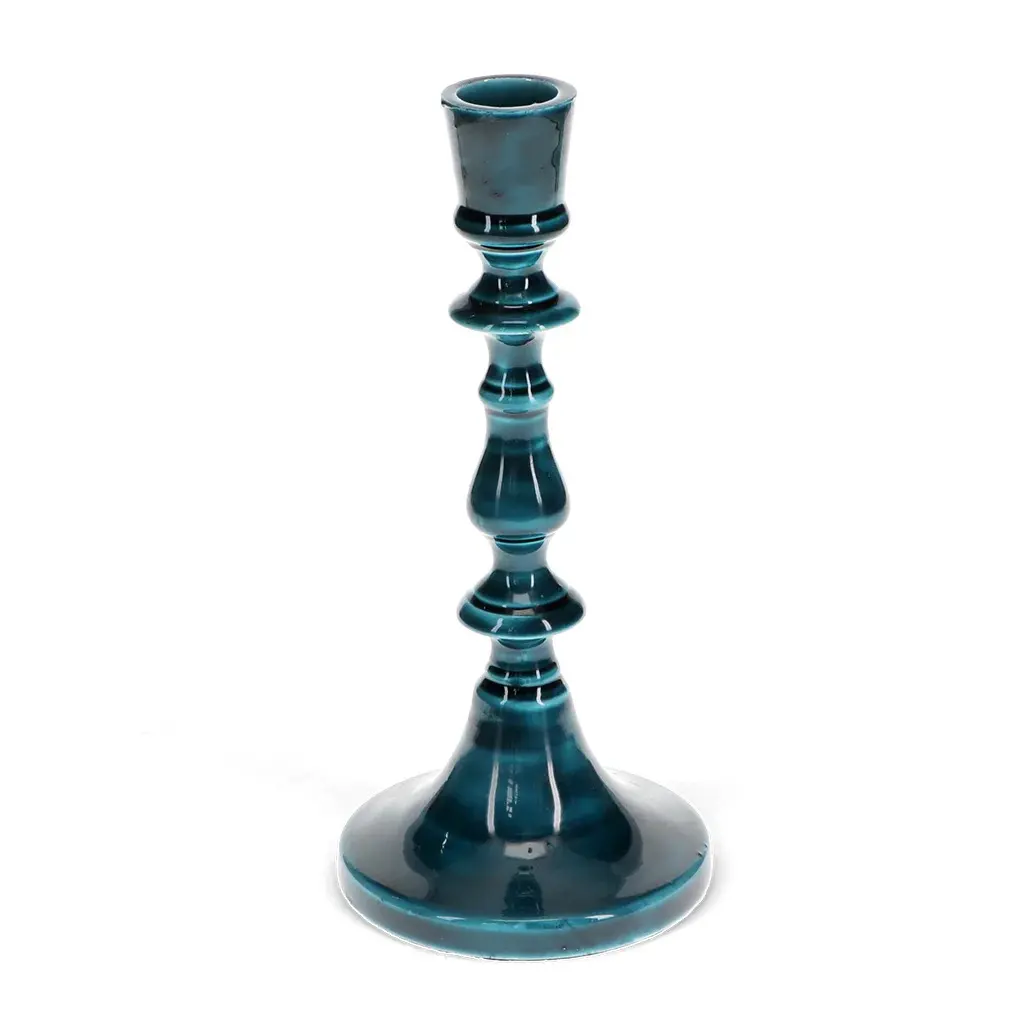 Rex London Candelabro de esmalte BLUE