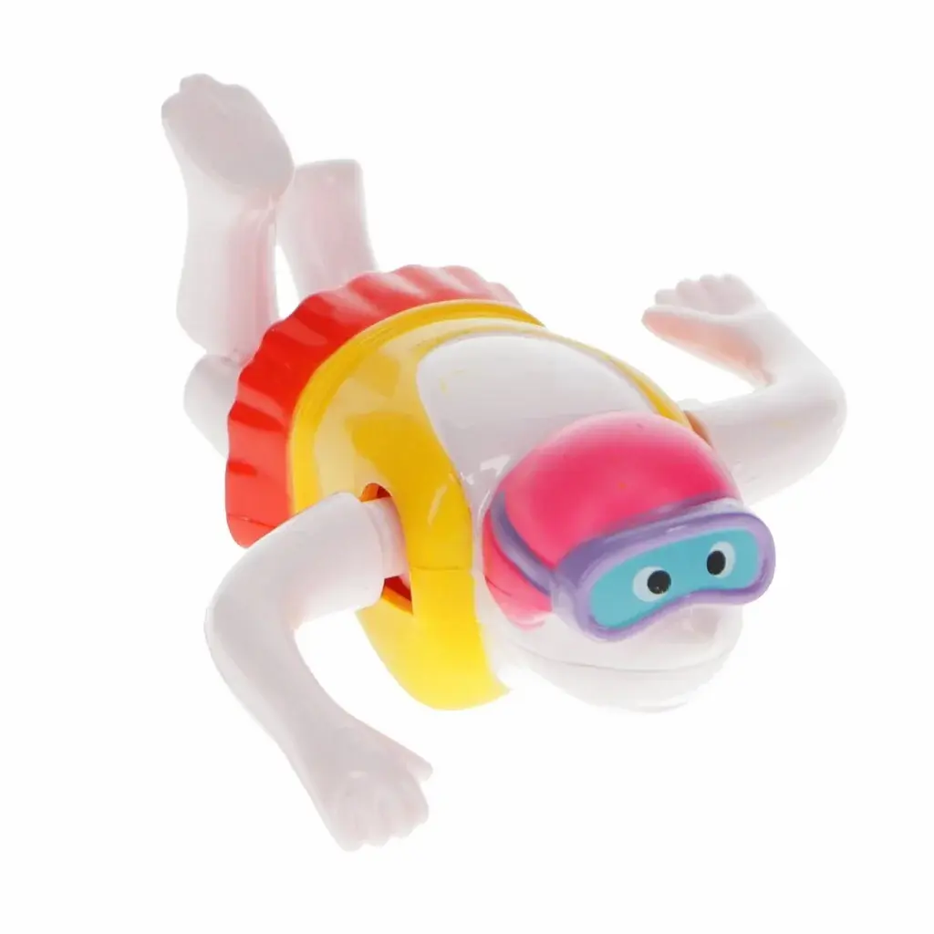Rex London Figurita nadadora para dar cuerda WHITE