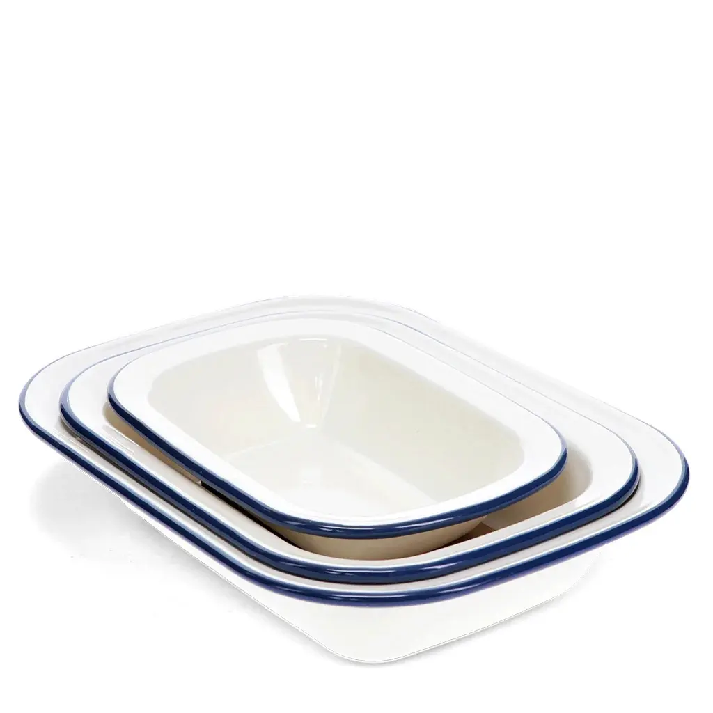 Rex London Plato para tartas esmaltado (x3) BLUE
