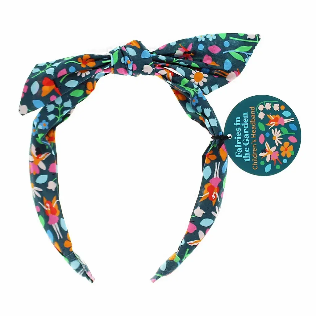 Rex London Diadema de tela Fairies In The Garden BLUE