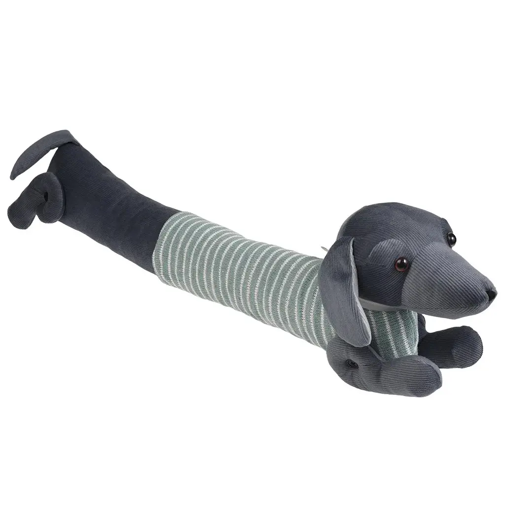 Rex London Perro de trapo para la puerta GREEN