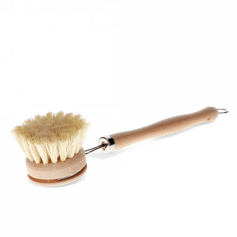 Rex London Cepillo de mango largo con pala BEIGE