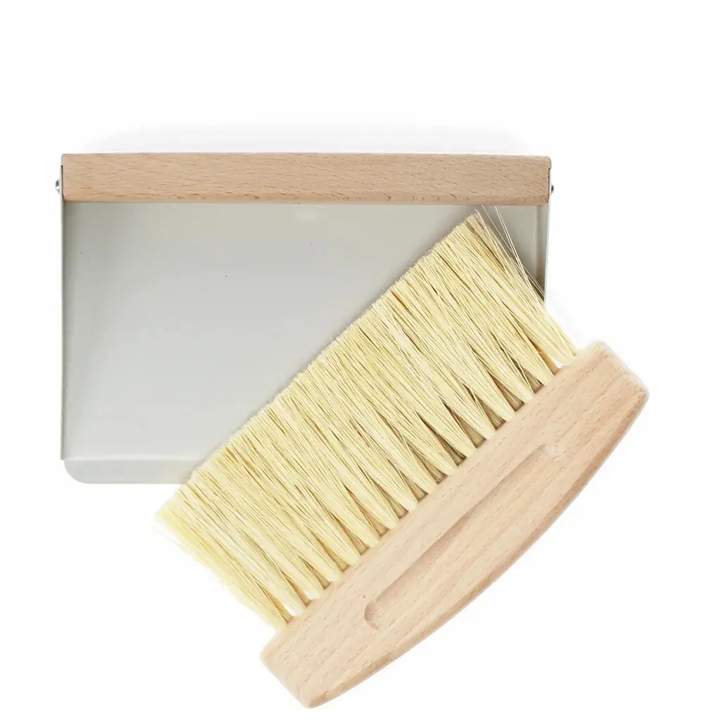 Rex London Cepillo y pala de madera para la mesa GRAY