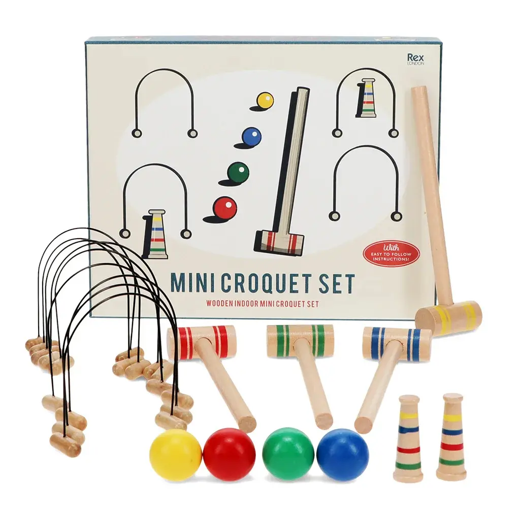 Rex London Mini juego de croquet para niños MULTICOLOR