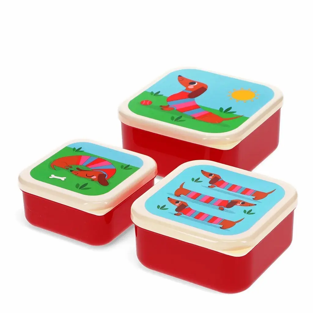 Rex London Cajas de aperitivos Chien Saucisse (x3) RED