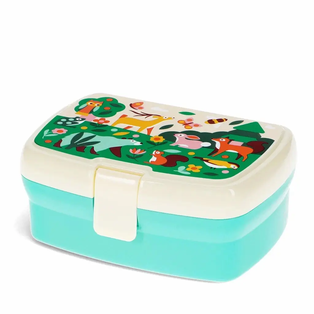 Rex London Fiambrera con bandeja Woodland BLUE