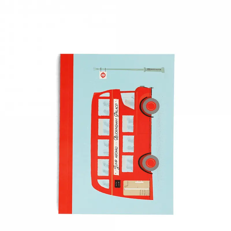 Rex London Bloc de notas a6 TfL Bus Impérial Londres BLUE
