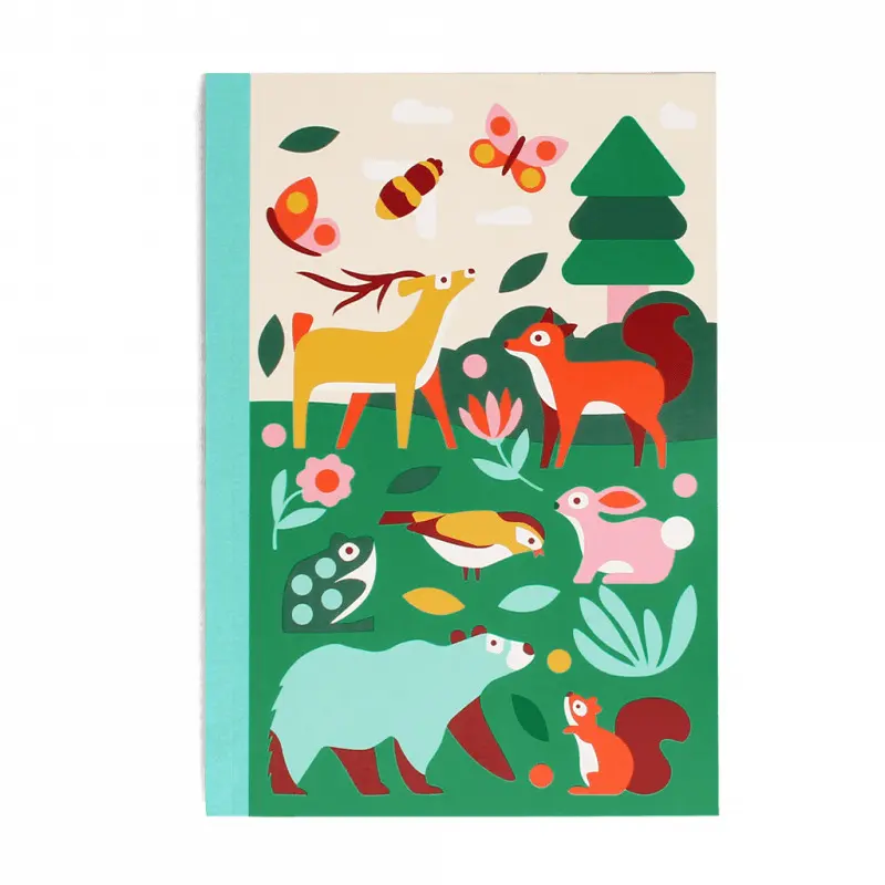 Rex London bloc de notas a5 Woodland GREEN