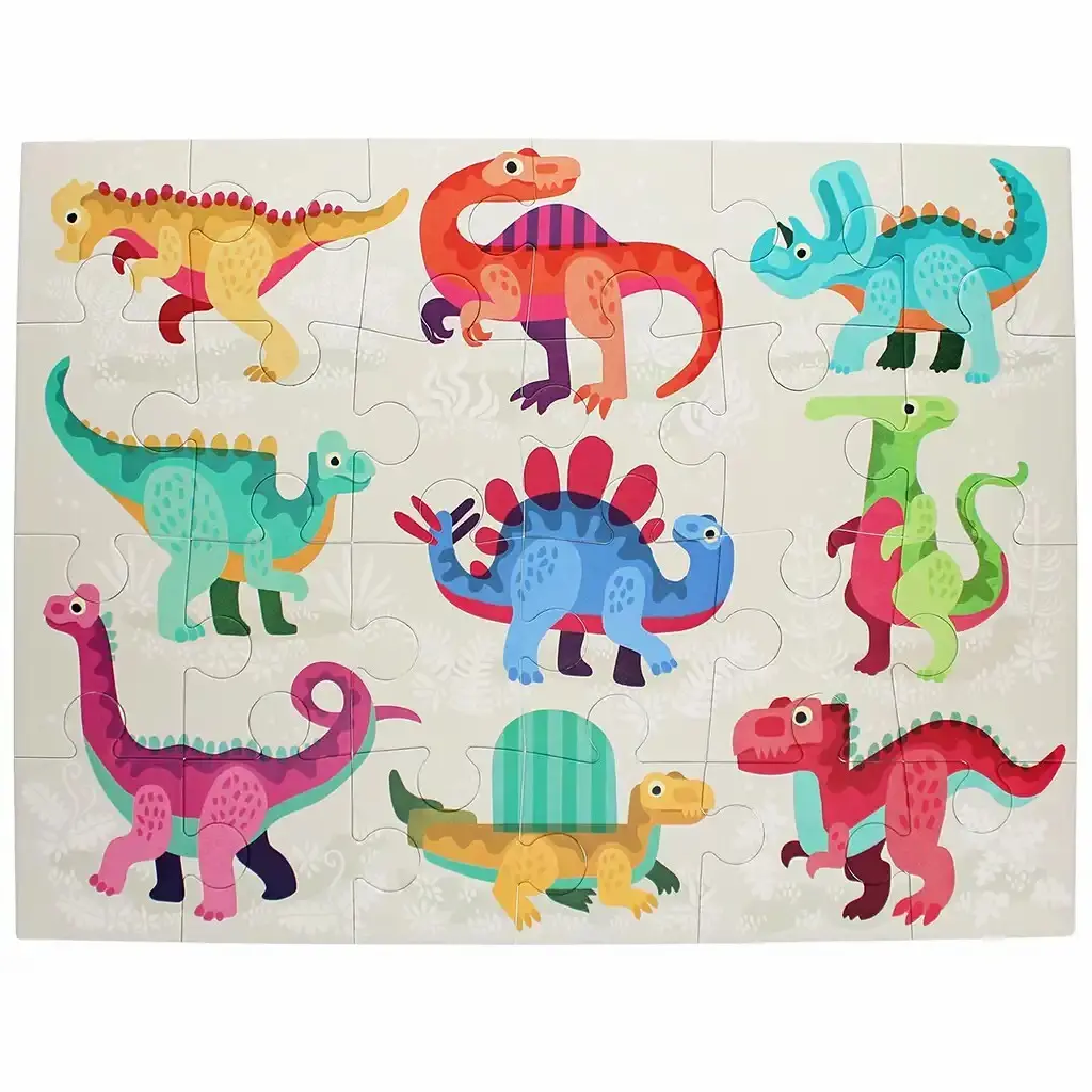 Rex London Puzzle de suelo para niños Dinosaures WHITE