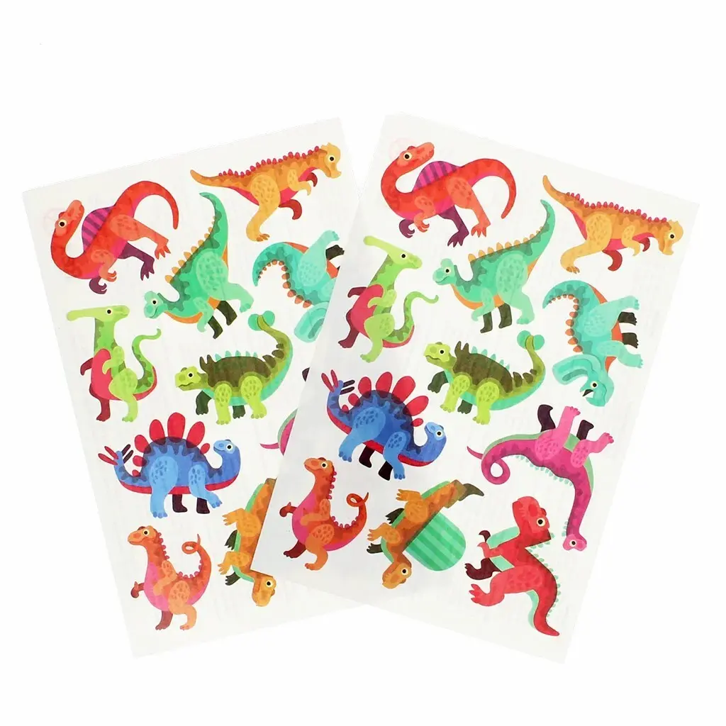 Rex London Tatuaje infantil temporaires Dinosaure (x2) MULTICOLOR