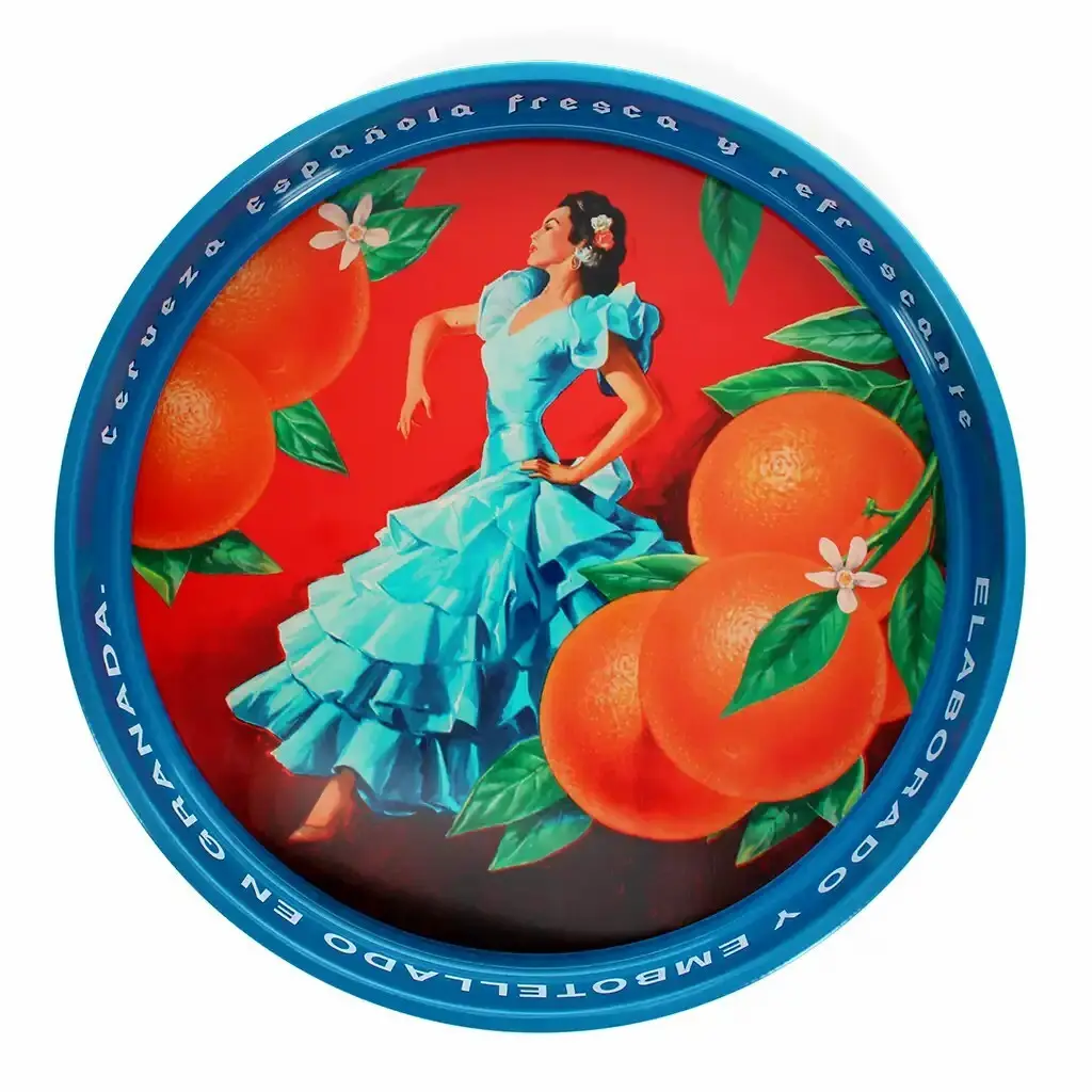 Rex London Plato redondo Cerveza Española BLUE