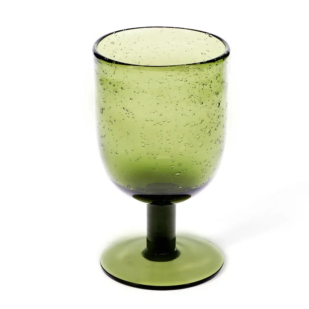Rex London Vaso con pie GREEN