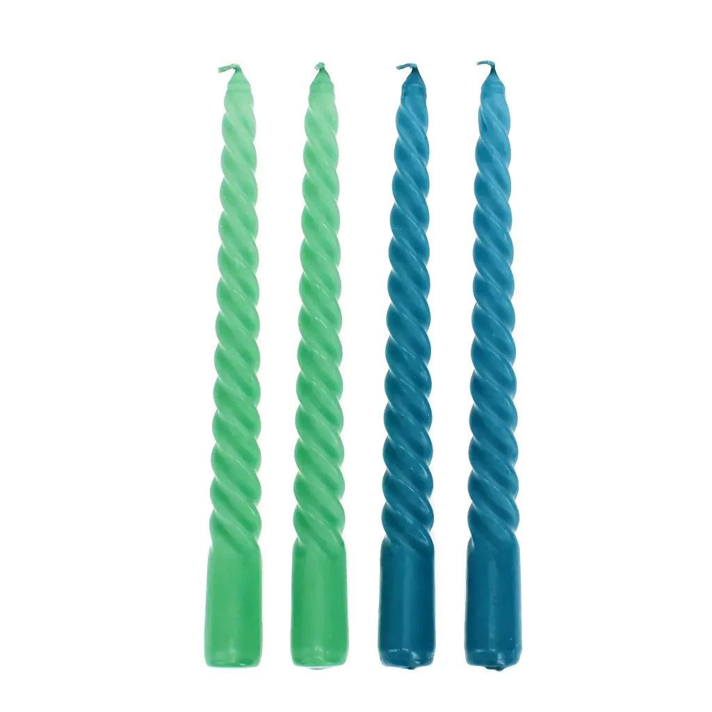 Rex London Velas trenzadas (x4) MULTICOLOR