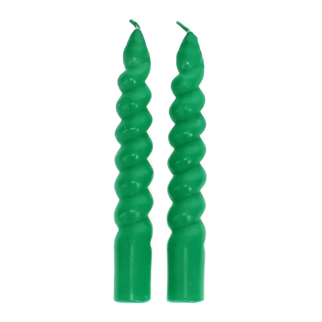 Rex London Velas trenzadas (x2) GREEN