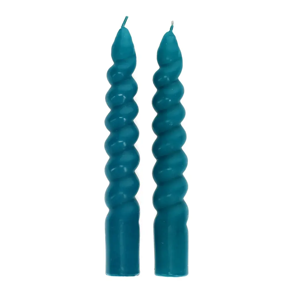 Rex London Velas trenzadas (x2) BLUE