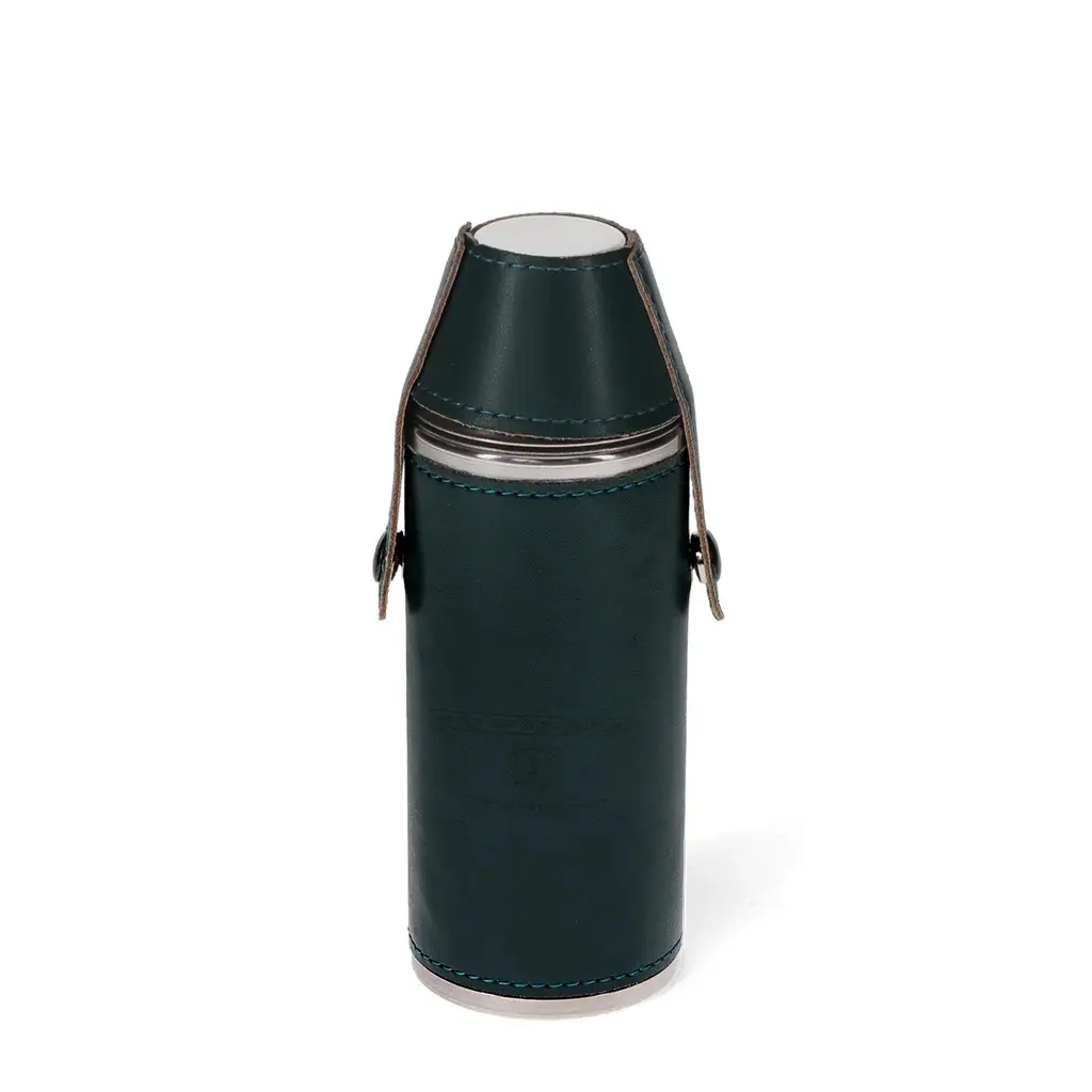 Rex London Botella de cazador con 2 tazas GREEN
