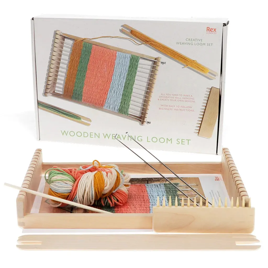 Rex London Conjunto de telar de madera MULTICOLOR