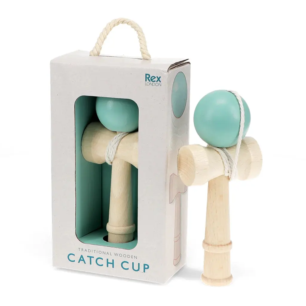 Rex London Juego de habilidad kendama de madera BLUE