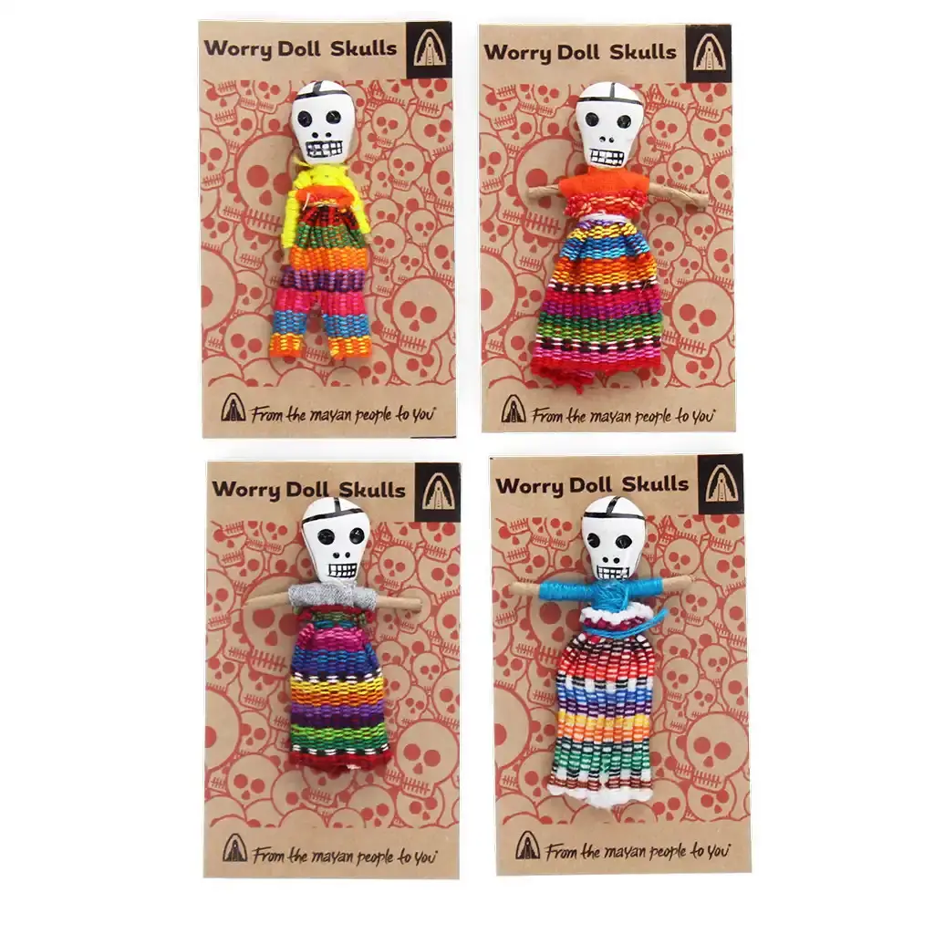 Rex London Muñeca de preocupación calavera MULTICOLOR
