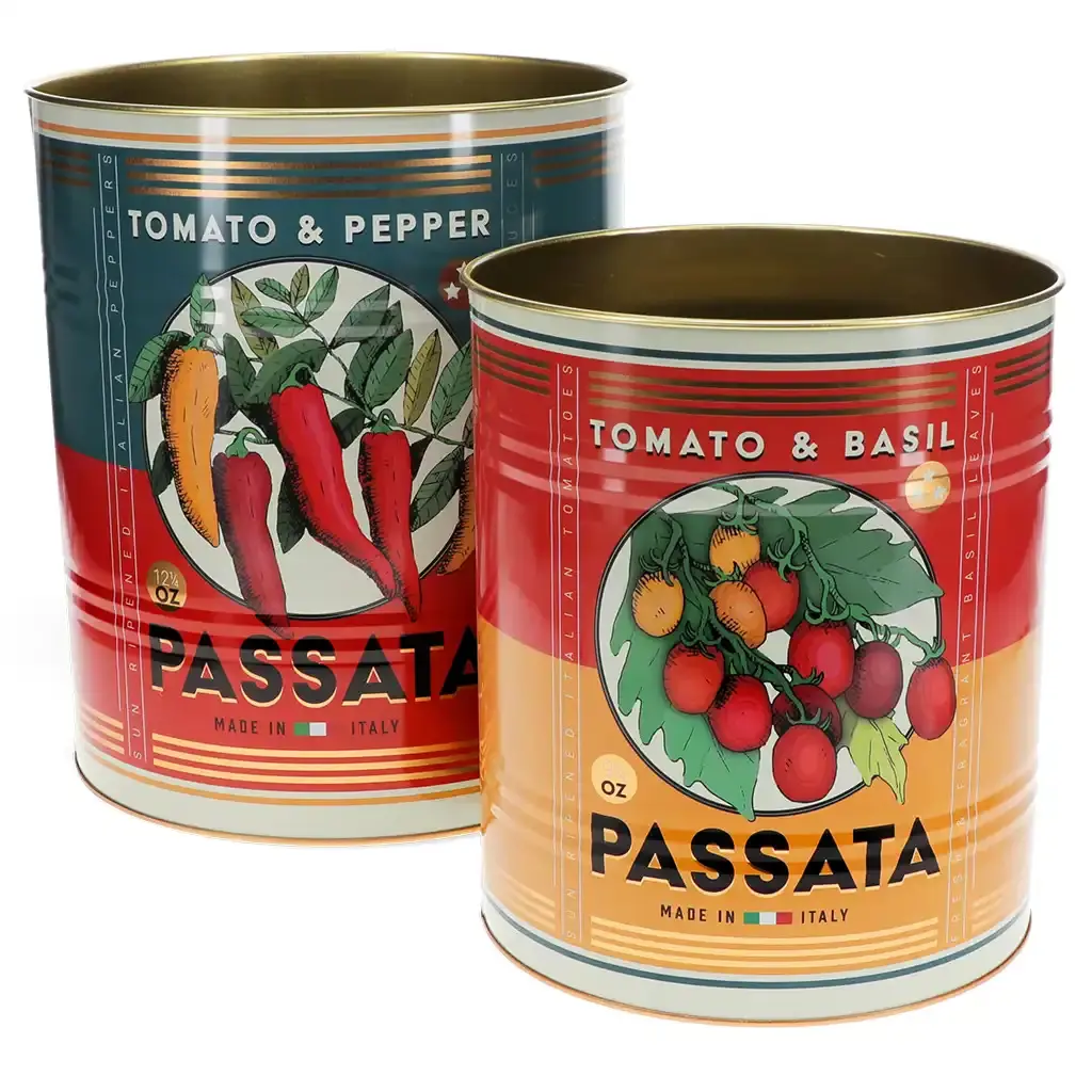 Rex London Caja de almacenamiento Passata (x2) RED