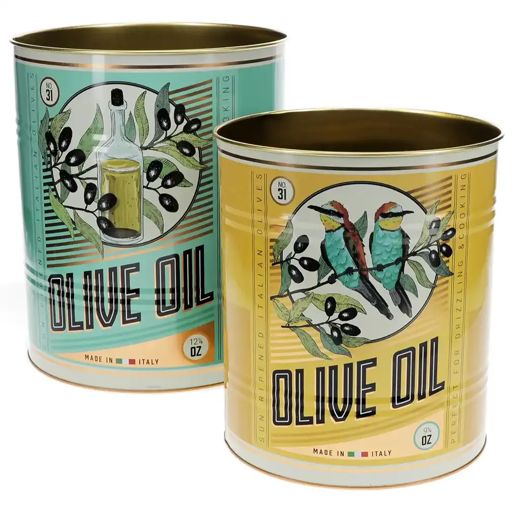 Rex London Caja de almacenamiento Olive Oil (x2) BLUE