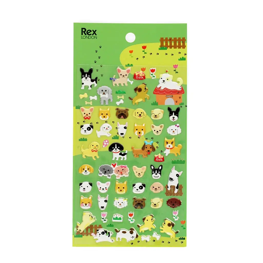 Rex London Pegatinas 3D de perro infladas MULTICOLOR