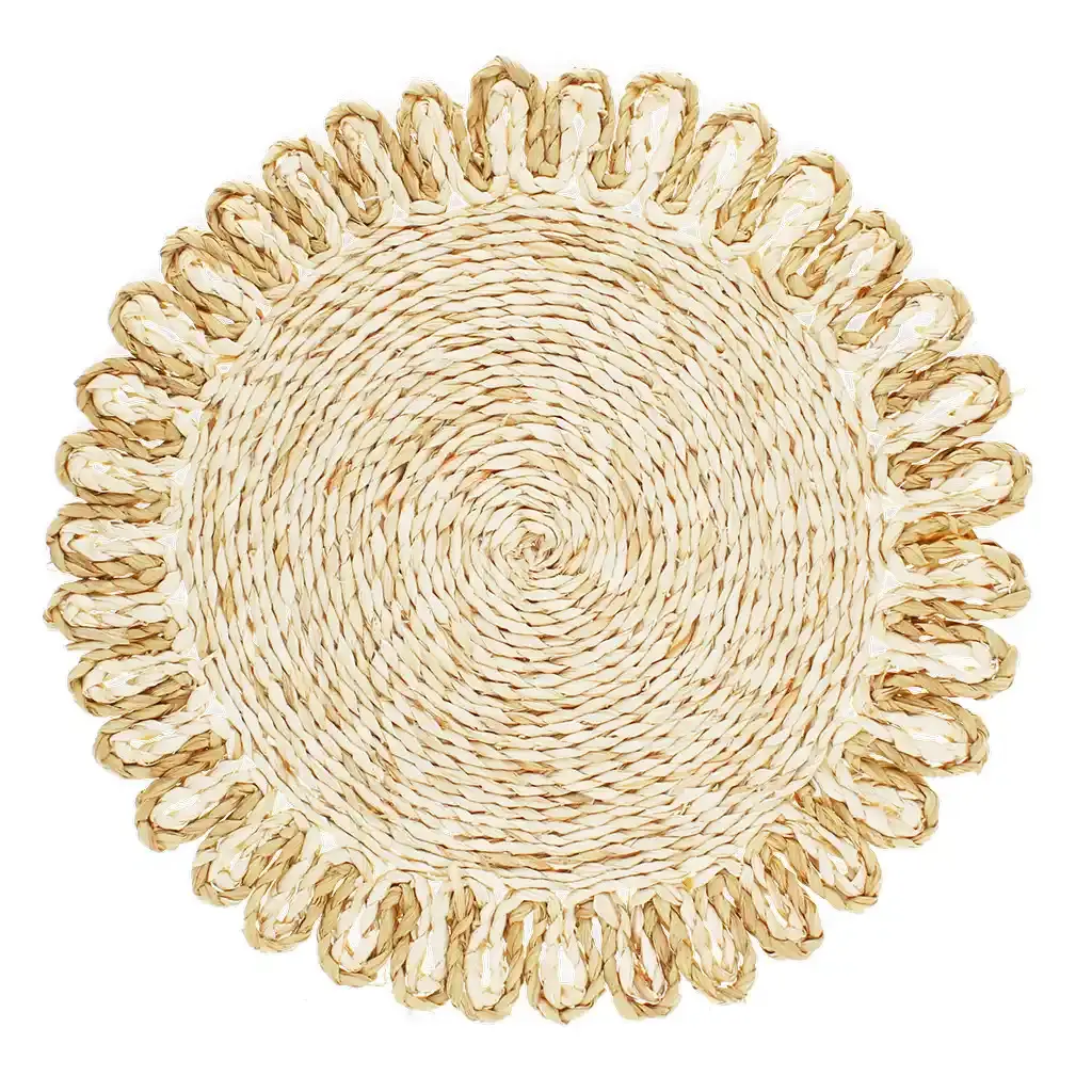 Rex London Juego de mesa en cáscaras de maíz BEIGE