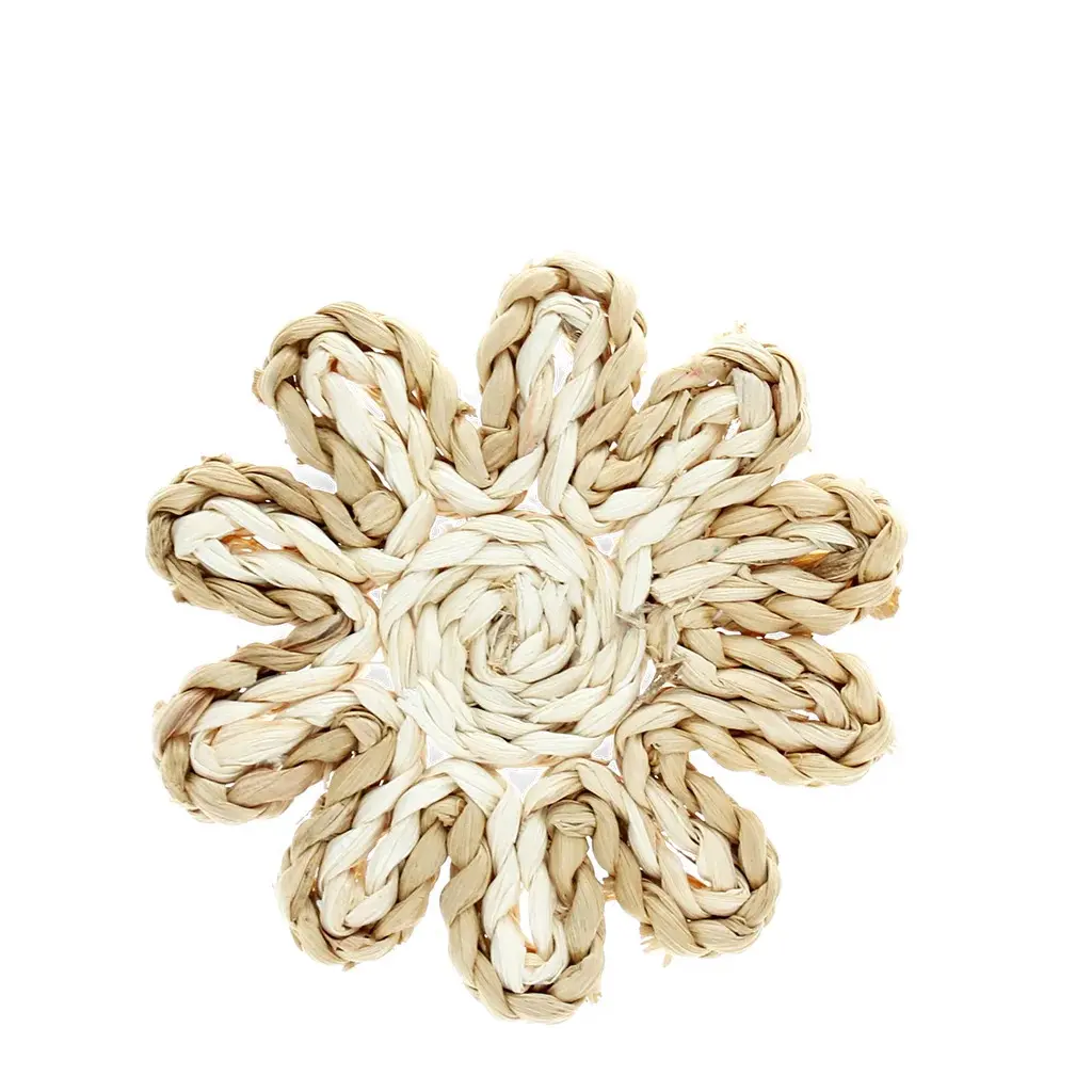 Rex London Posavasos de cáscaras de maíz BEIGE