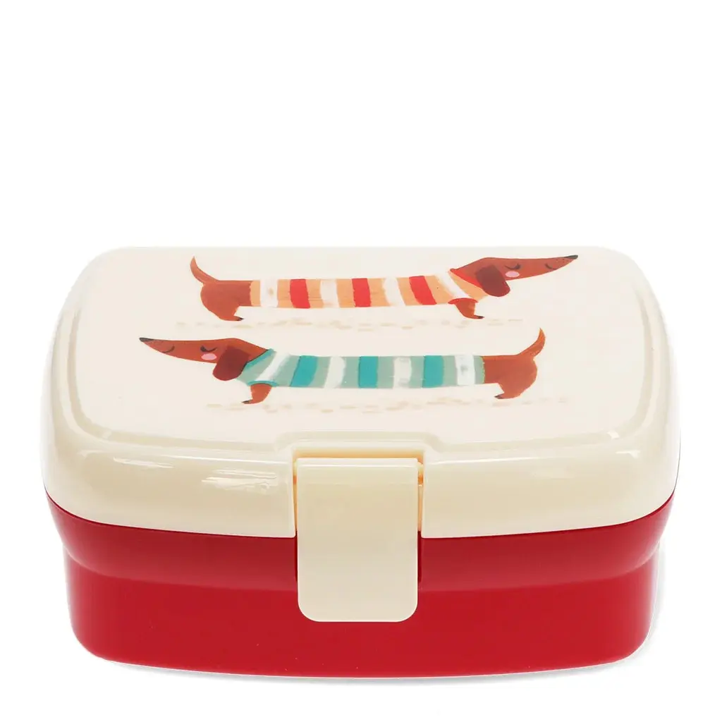 Rex London Cajas y otros tipos de almacenamiento Sausage dog With Tray RED