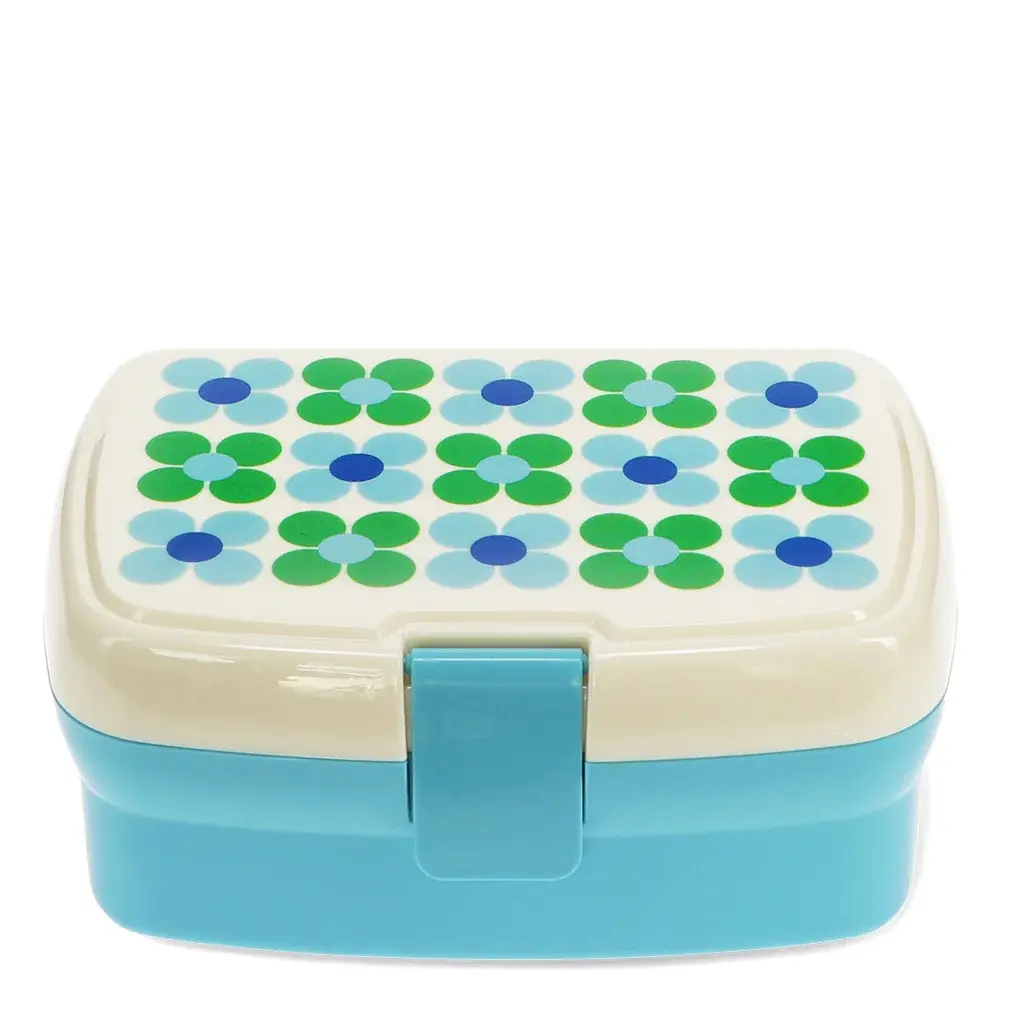 Rex London Cajas y otros organizadores para el almuerzo Blue Daisy With Tray BLUE
