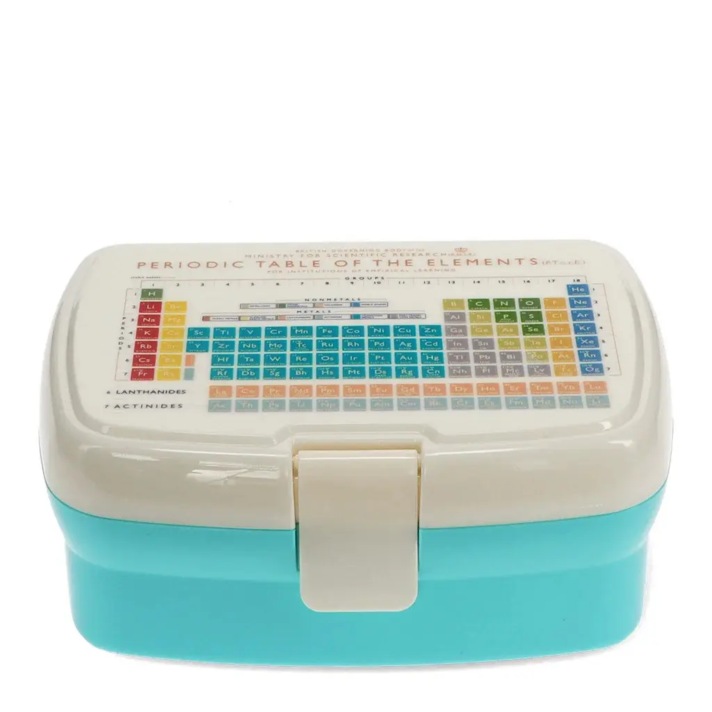 Rex London Cajas y otros organizadores para el almuerzo Periodic Table With Tray BLUE