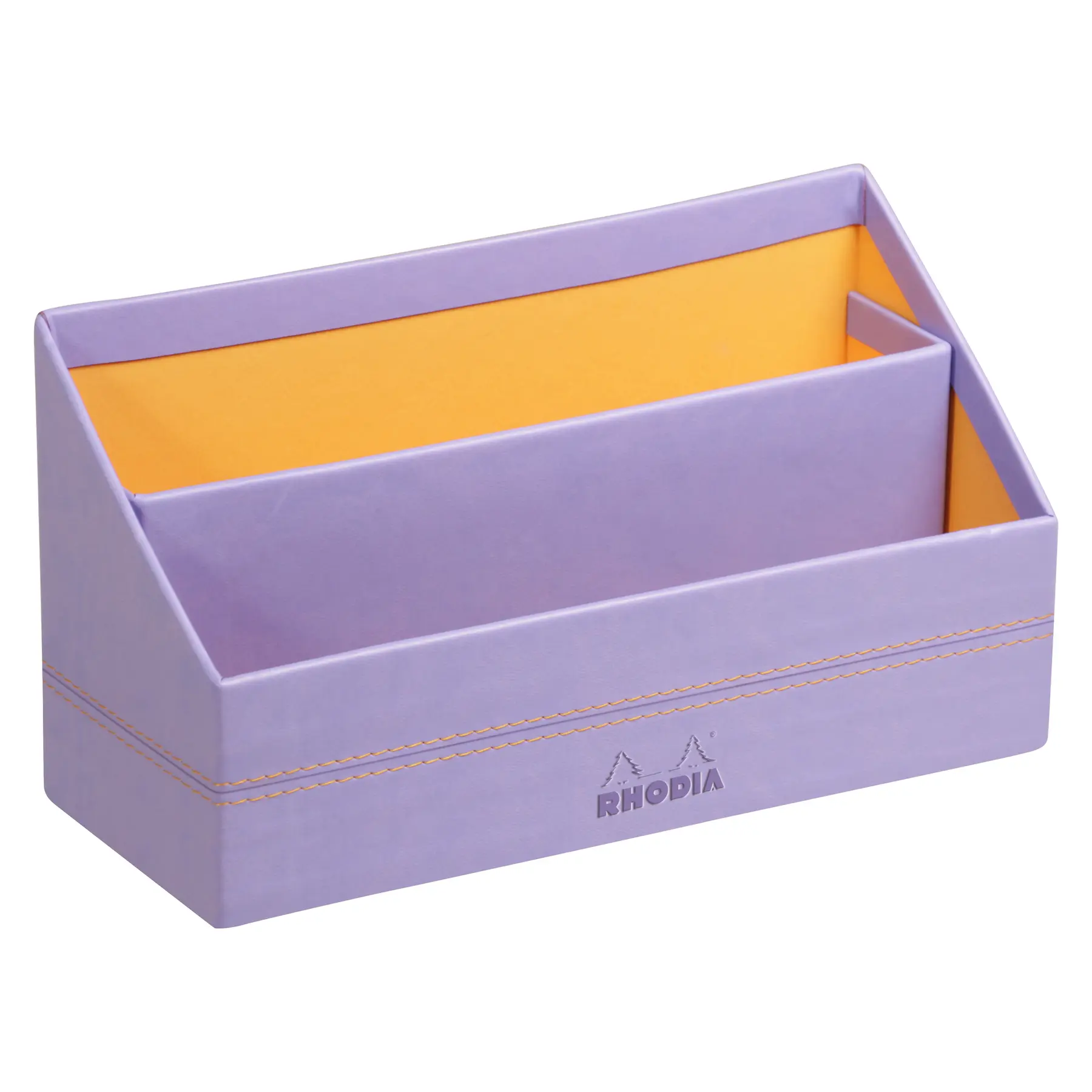 Rhodia Porta cartas de simil cuero italiano PURPLE