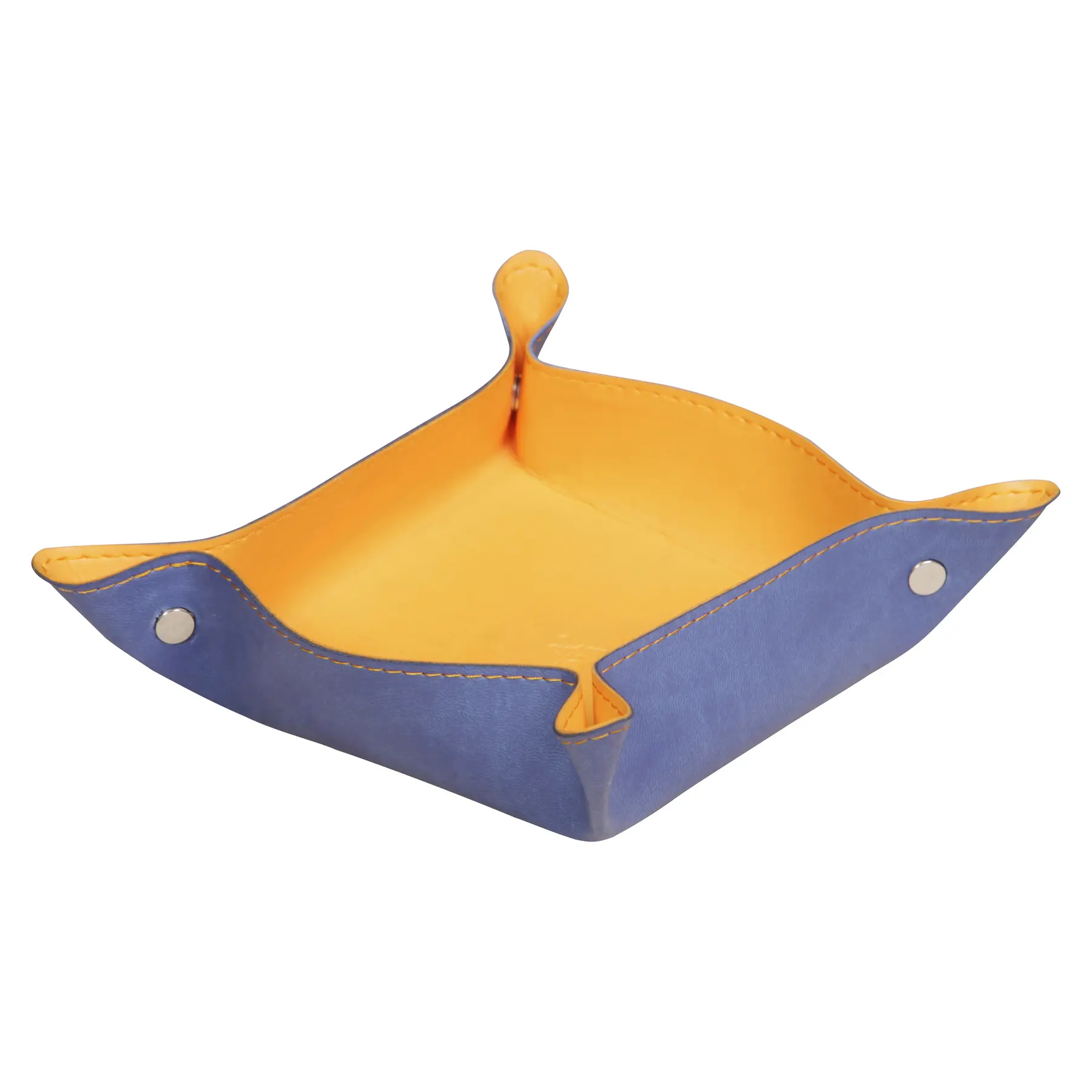 Rhodia Organizador de mesa reversible de cuero sintético italiano Rhodiarama BLUE