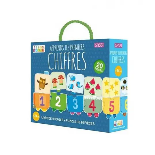 Sassi Aprende tus primeros números libro y juego de tapa dura RED